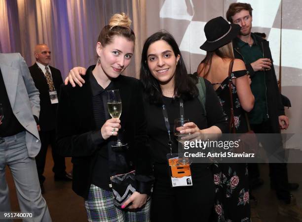 Brigitte Hart and Armita Keyani attend the 2018 Tribeca Film Festival awards night after party on April 26, 2018 in New York City.