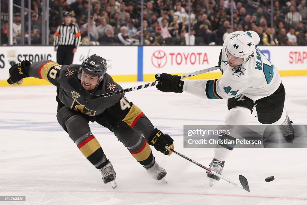 San Jose Sharks v Vegas Golden Knights - Game One