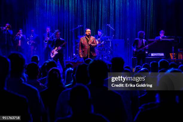 Paul Janeway of St. Paul and The Broken Bones performs at The Joy Theater on April 26, 2018 in New Orleans, Louisiana.