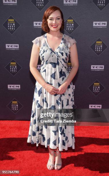 Alicia Malone attends the 2018 TCM Classic Film Festival Opening Night Gala 50th Anniversary World Premiere Restoration of 'The Producers' at TCL...