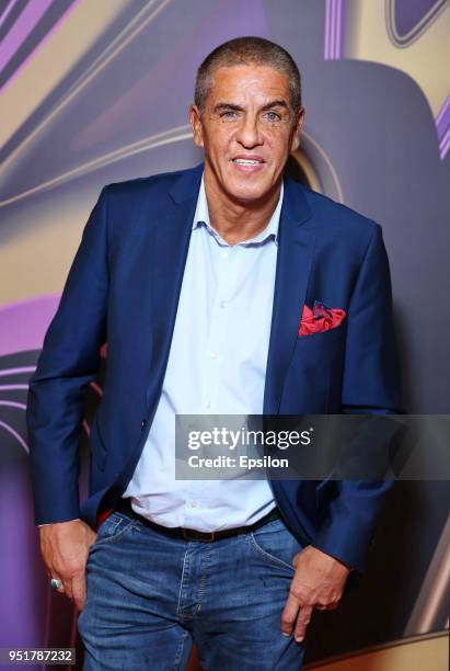 Actor Samy Naceri attends at Moscow's Film Festival photocall in Oktyabr Cinema Hall on April 26, 2018 in Moscow, Russia.