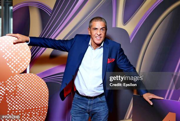 Actor Samy Naceri attends at Moscow's Film Festival photocall in Oktyabr Cinema Hall on April 26, 2018 in Moscow, Russia.