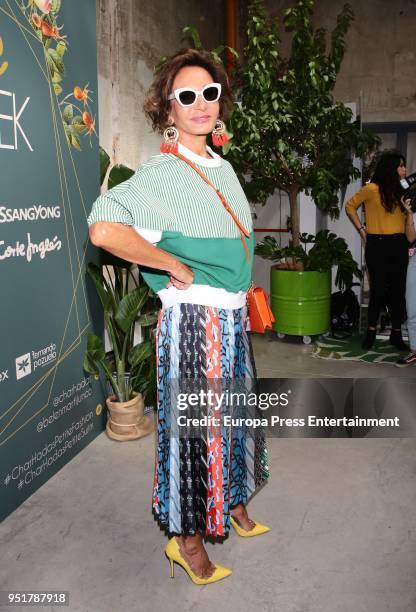 Naty Abascal attends the Petite Fashion Week Spring/Summer fashion show 2018 on April 26, 2018 in Madrid, Spain.