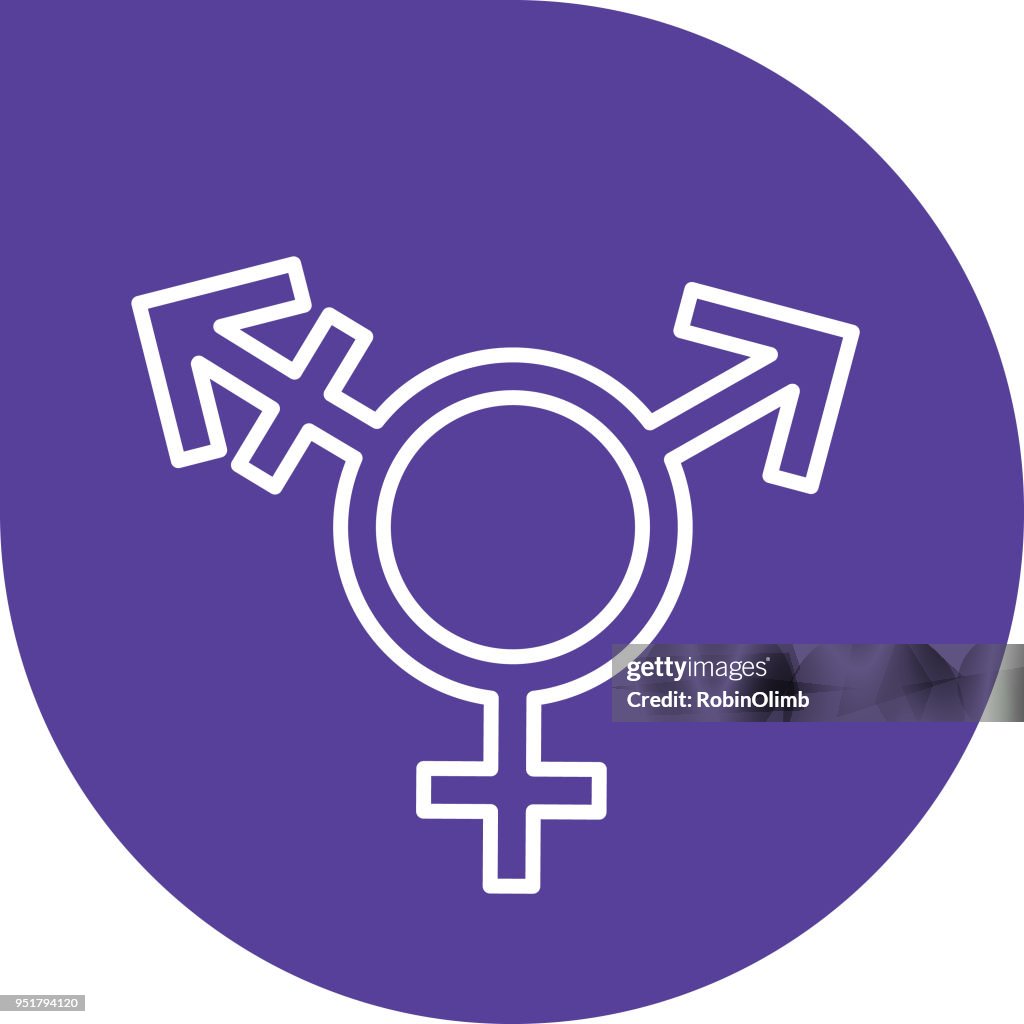 Purple Transgender Iocn