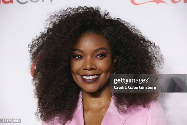 Recipient of the "Breakthrough Producer of the Year" award actress/producer Gabrielle Union attends the CinemaCon Big Screen Achievement Awards at...