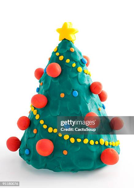 christmas tree - clay bildbanksfoton och bilder