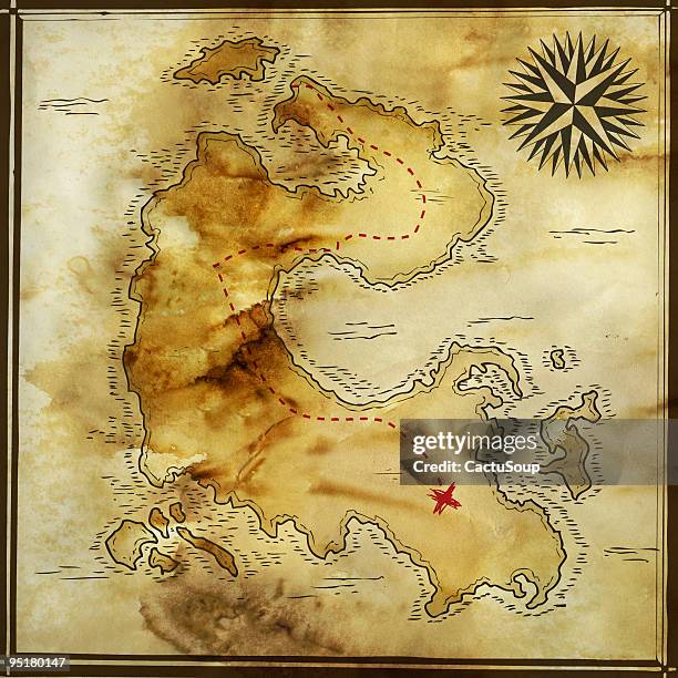 Old Map High-Res Stock Photo
