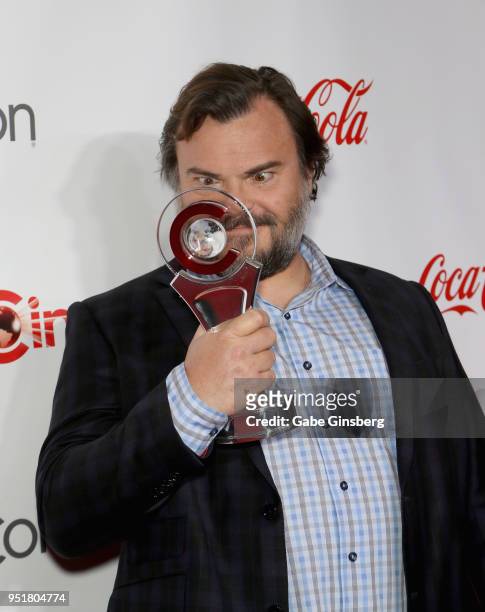 Recipient of the "CinemaCon Visionary Award" actor/singer Jack Black attends the CinemaCon Big Screen Achievement Awards at Omnia Nightclub at...
