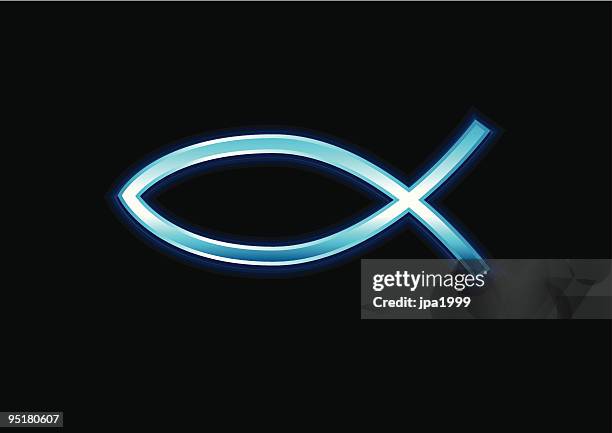 Jesus Fish Cursive 201 Jesus Fish Symbol Stock Photos, High-Res Pictures, and Images ...
