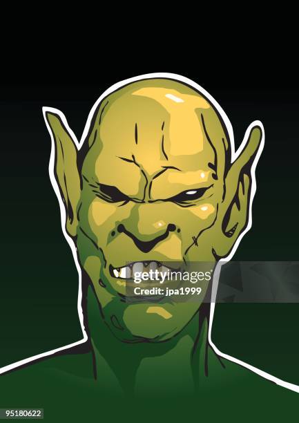 fantasy orc - ogre fictional character stock illustrations