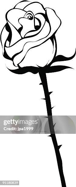 rose - dornig stock-grafiken, -clipart, -cartoons und -symbole