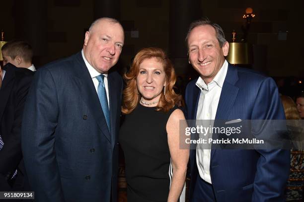 Stephen Herman, Debra Millman and Adam Derman attend the 2018 Beit Ruth Gala at Gotham Hall on April 26, 2018 in New York City.