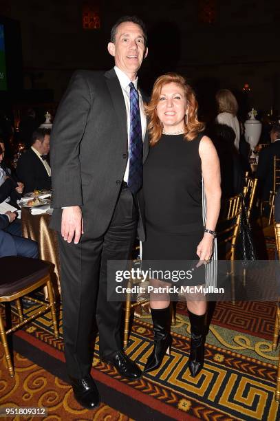 Jim McEvoy and Debra Millman attend the 2018 Beit Ruth Gala at Gotham Hall on April 26, 2018 in New York City.