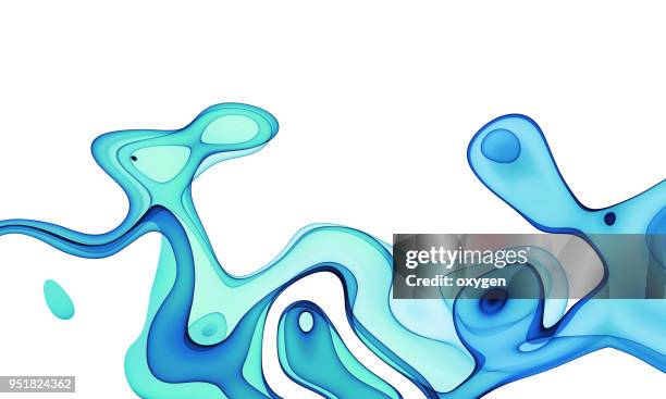 abstract blue biotechnology shape - lifestyle backgrounds imagens e fotografias de stock