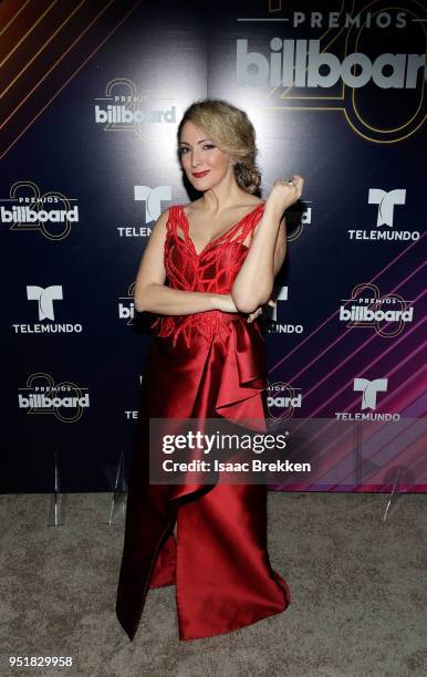 Erika Ender attends the 2018 Billboard Latin Music Awards at the Mandalay Bay Events Center on April 26, 2018 in Las Vegas, Nevada.