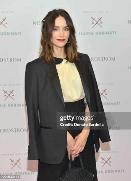 Abigail Spencer attends Strong Suit by Ilaria Urbinati Launch Party at Nordstrom Local in Los Angeles on April 26, 2018.