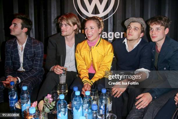 German-British actor Jesaja Michalski, German actor Tom Gramenz, German actress Anna Lena Klenke, German actor Jonas Dassler and German actor Leonard...