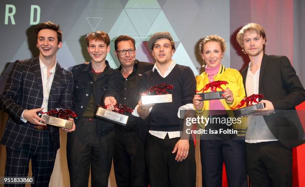 Robert Poelzer, chief editor Bunte magazine, German-British actor Jesaja Michalski, German actor Tom Gramenz, German actor Jonas Dassler, German...