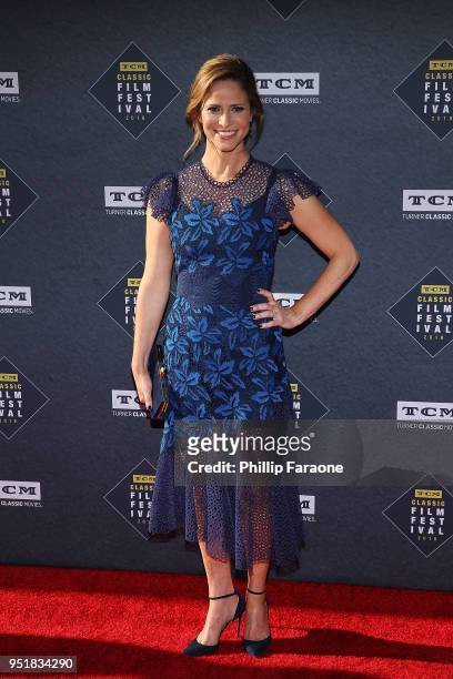 Andrea Savage attends the 2018 TCM Classic Film Festival - Opening Night Gala - 50th Anniversary World Premiere Restoration of "The Producers" at TCL...