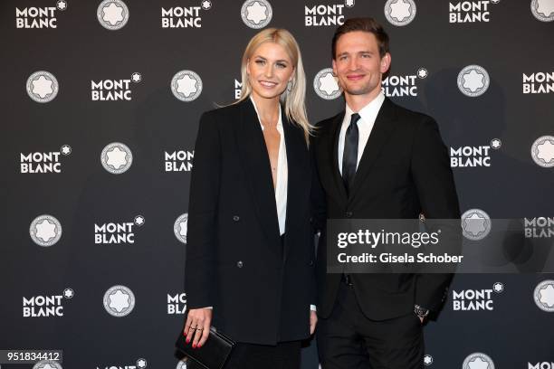 Lena Gercke, Brand Ambassador Montblanc, and August Wittgenstein, Brand Ambassador Montblanc during the 27th Montblanc de la Culture Arts Patronage...