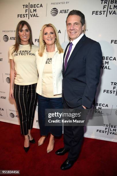 Mariah Kennedy Cuomo, Sandra Lee and New York Governor Andrew Cuomo attend the HBO Documentary Film "RX: Early Detection A Cancer Journey With Sandra...