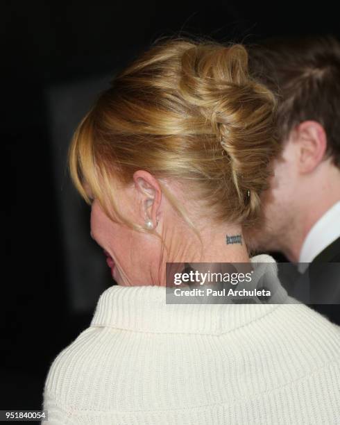 Actress Melanie Griffith ,Hair Detail, attends the premiere of 'The Pirates Of Somalia' at The TCL Chinese 6 Theatres on December 6, 2017 in...