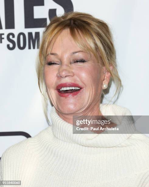 Actress Melanie Griffith attends the premiere of 'The Pirates Of Somalia' at The TCL Chinese 6 Theatres on December 6, 2017 in Hollywood, California.