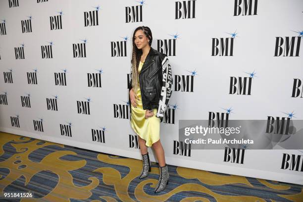 Singer Sammi Sanchez attends the 25th annual BMI Latin Awards at the Beverly Wilshire Four Seasons Hotel on March 20, 2018 in Beverly Hills,...