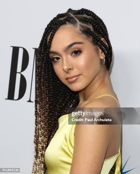 Singer Sammi Sanchez attends the 25th annual BMI Latin Awards at the Beverly Wilshire Four Seasons Hotel on March 20, 2018 in Beverly Hills,...