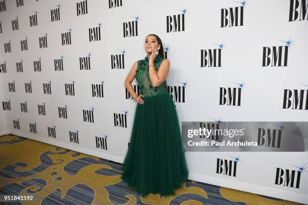 Singer Maria Jose attends the 25th annual BMI Latin Awards at the Beverly Wilshire Four Seasons Hotel on March 20, 2018 in Beverly Hills, California.