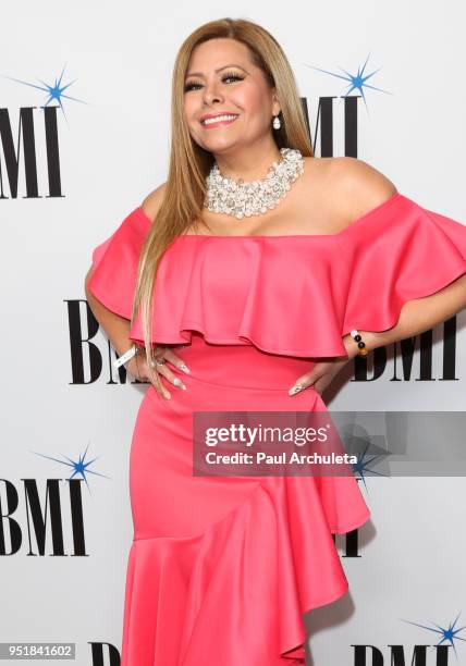 Singer Carmen Jara attends the 25th annual BMI Latin Awards at the Beverly Wilshire Four Seasons Hotel on March 20, 2018 in Beverly Hills, California.