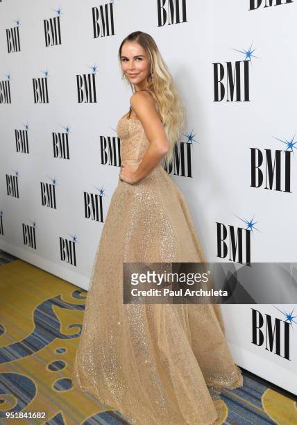 Fashion Model Agueda Lopez attends the 25th annual BMI Latin Awards at the Beverly Wilshire Four Seasons Hotel on March 20, 2018 in Beverly Hills,...