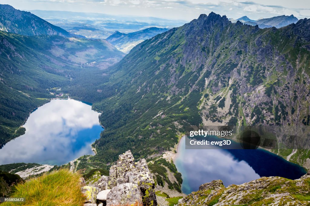 Morskie Oko See und schwarzen Teich im Tatra-Gebirge, Polen