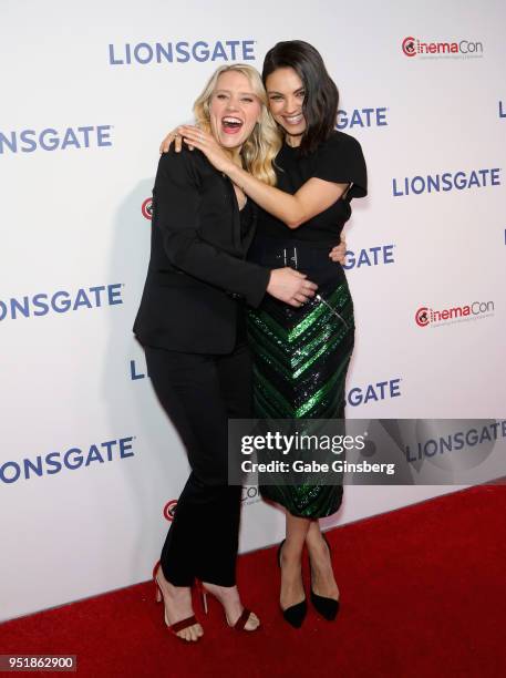 Actresses Kate McKinnon and Mila Kunis attend CinemaCon 2018 Lionsgate Invites You to An Exclusive Presentation Highlighting Its 2018 Summer and...