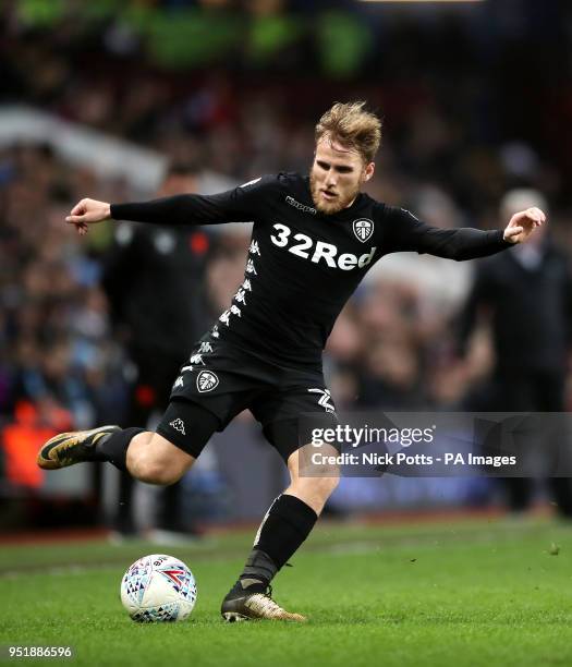 Leeds United's Samuel Saiz during the Sky Bet Championship match at Villa Park, Birmingham.