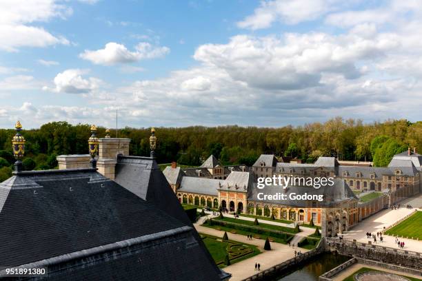 View from Vaux-le-vicomte castle. France.