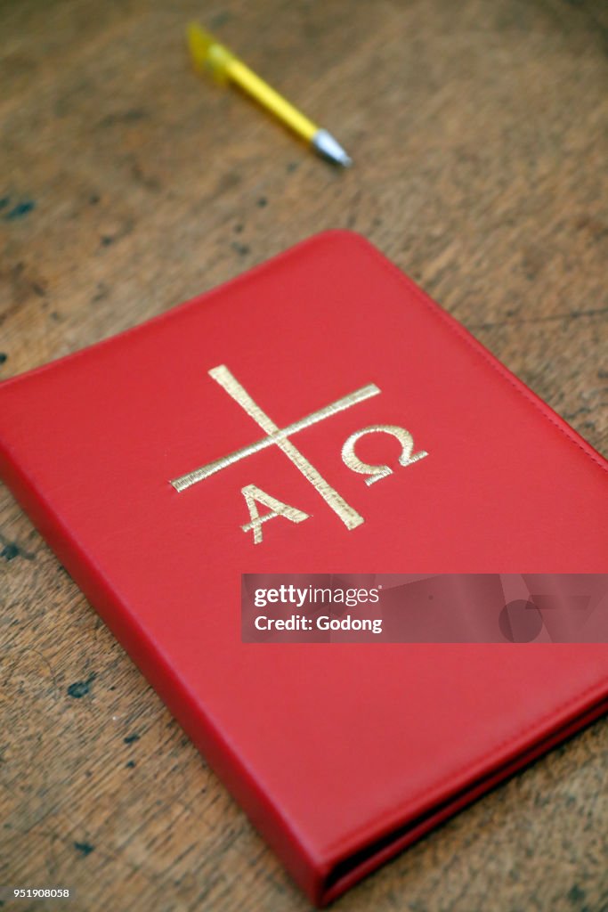 The Greek letters alpha and omega as christian symbols.