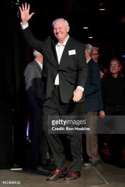 Dan Issel during the ABA 50th Reunion on April 7, 2018 at the Bankers Life Fieldhouse in Indianapolis, Indiana. NOTE TO USER: User expressly...
