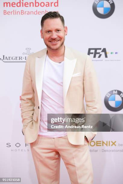 Marco Kreuzpaintner attends the Lola - German Film Award red carpet at Messe Berlin on April 27, 2018 in Berlin, Germany.