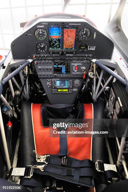 Prototype Extra EA-330LT cockpit panel instruments.