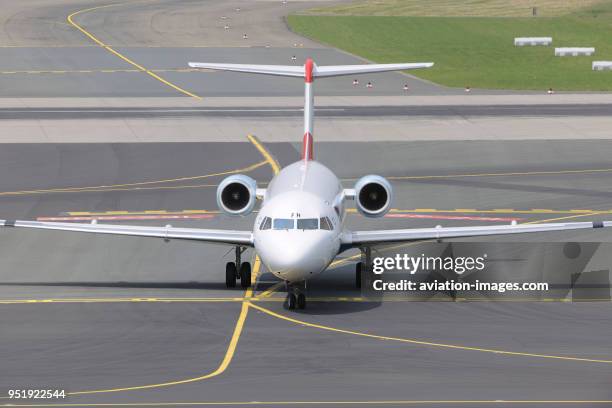 Austrian Arrows Fokker F-70 taxiing.