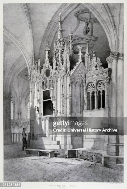 The Basilique Notre-Dame de l'epine, near Chalons-en-Champagne by Isidore Justin Severin Taylor, baron Taylor 1789-1879, Artist and philanthropist....