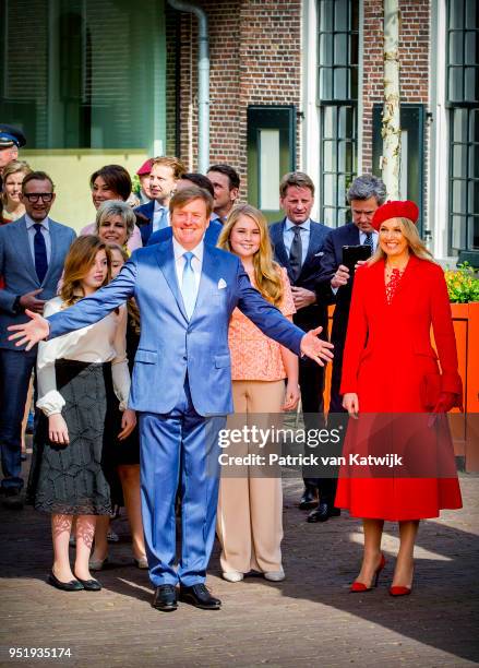 King Willem-Alexander of The Netherlands, Queen Maxima of The Netherlands, Princess Amalia of The Netherlands, Princess Alexia of The Netherlands and...