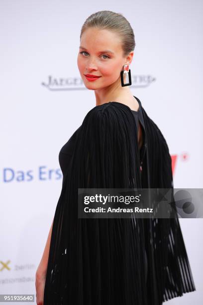 Sonja Gerhardt attends the Lola - German Film Award red carpet at Messe Berlin on April 27, 2018 in Berlin, Germany.