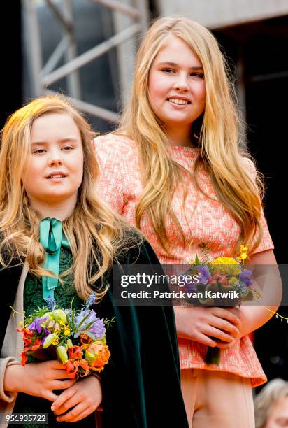 King Willem-Alexander of The Netherlands, Queen Maxima of The Netherlands, Princess Amalia of The Netherlands, Princess Alexia of The Netherlands and...