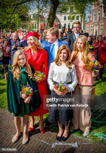 King Willem-Alexander of The Netherlands, Queen Maxima of The Netherlands, Princess Amalia of The Netherlands, Princess Alexia of The Netherlands and...