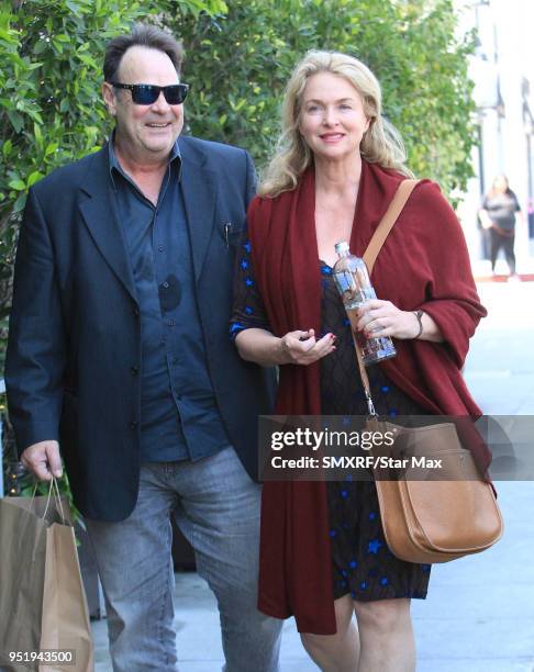 Dan Aykroyd and Donna Dixon are seen on April 26, 2018 in Los Angeles, CA.
