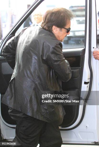 Al Pacino is seen on April 26, 2018 in Los Angeles, CA.