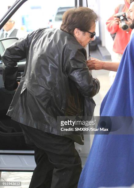 Al Pacino is seen on April 26, 2018 in Los Angeles, CA.