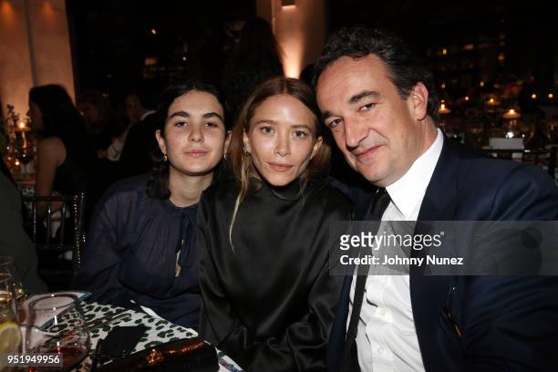 Mary-Kate Olsen and Olivier Sárközy attend the 2018 Glasswing International Gala at Tribeca Rooftop on April 26, 2018 in New York City.